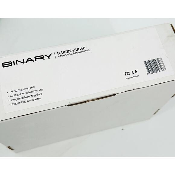Binary 4 Port USB 2.0 Powered Hub B-USB2-HUB4P Plug N Play Compatible - Picture 2 of 12